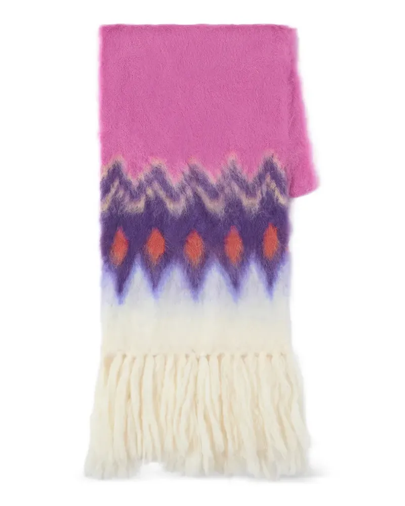 Isabel Marant Amanie fringed-hem scarf - Rosa Rosa