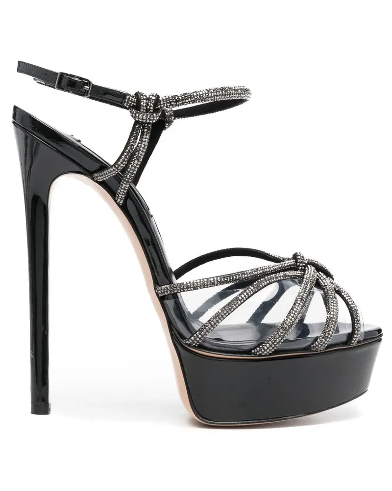Casadei Flora C+C Sandalen 160mm - Schwarz Schwarz