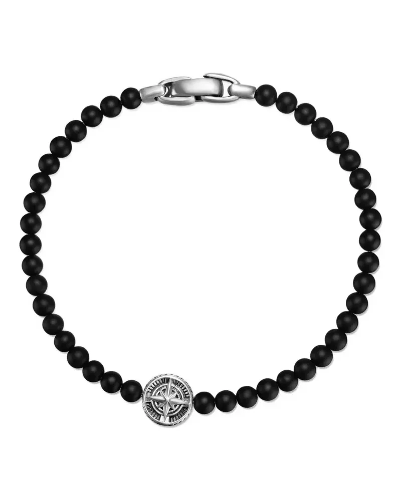 David Yurman Compass Armreif aus Sterlingsilber mit Onyx - Schwarz Schwarz