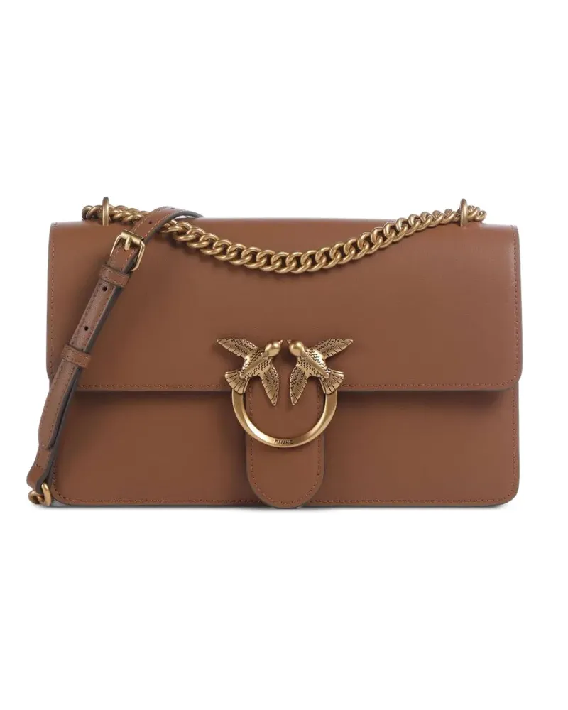 Pinko Classic Love Icon Umhängetasche - Braun Braun