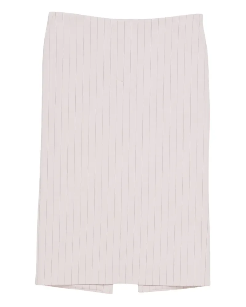 Acne Studios Midirock mit Nadelstreifen - Nude Nude