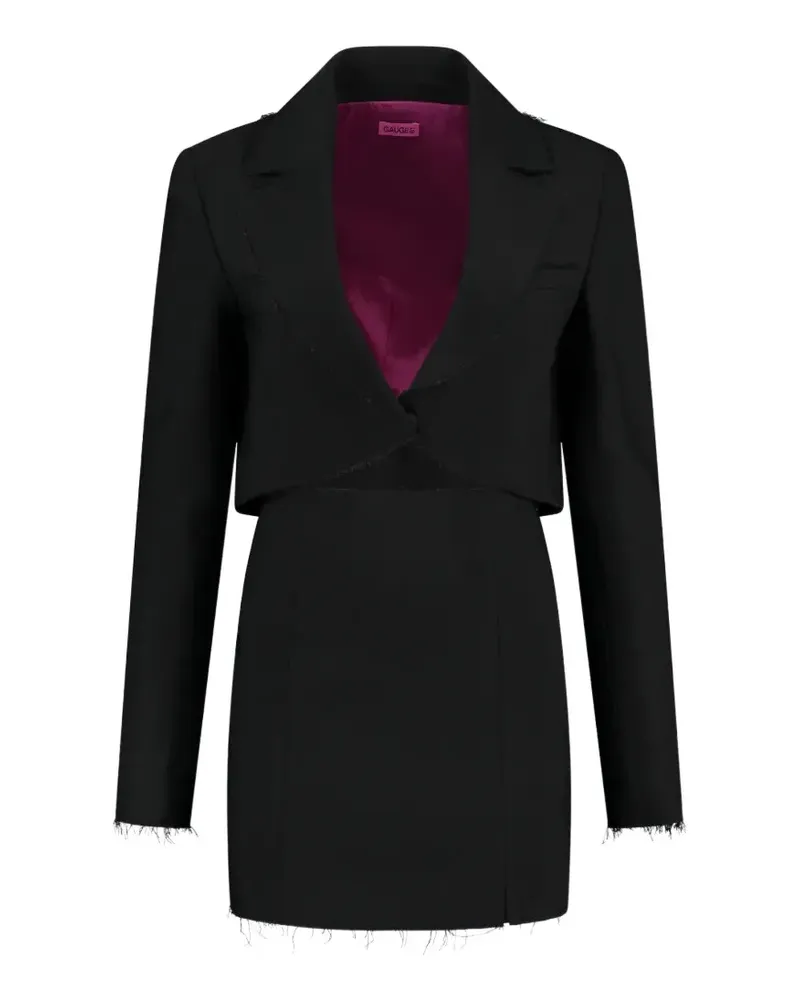 GAUGE81 Hadera Tailoring-Minikleid mit Cut-out - Schwarz Schwarz