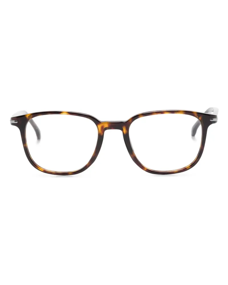 Carrera Brille mit eckigem Gestell - Braun Braun