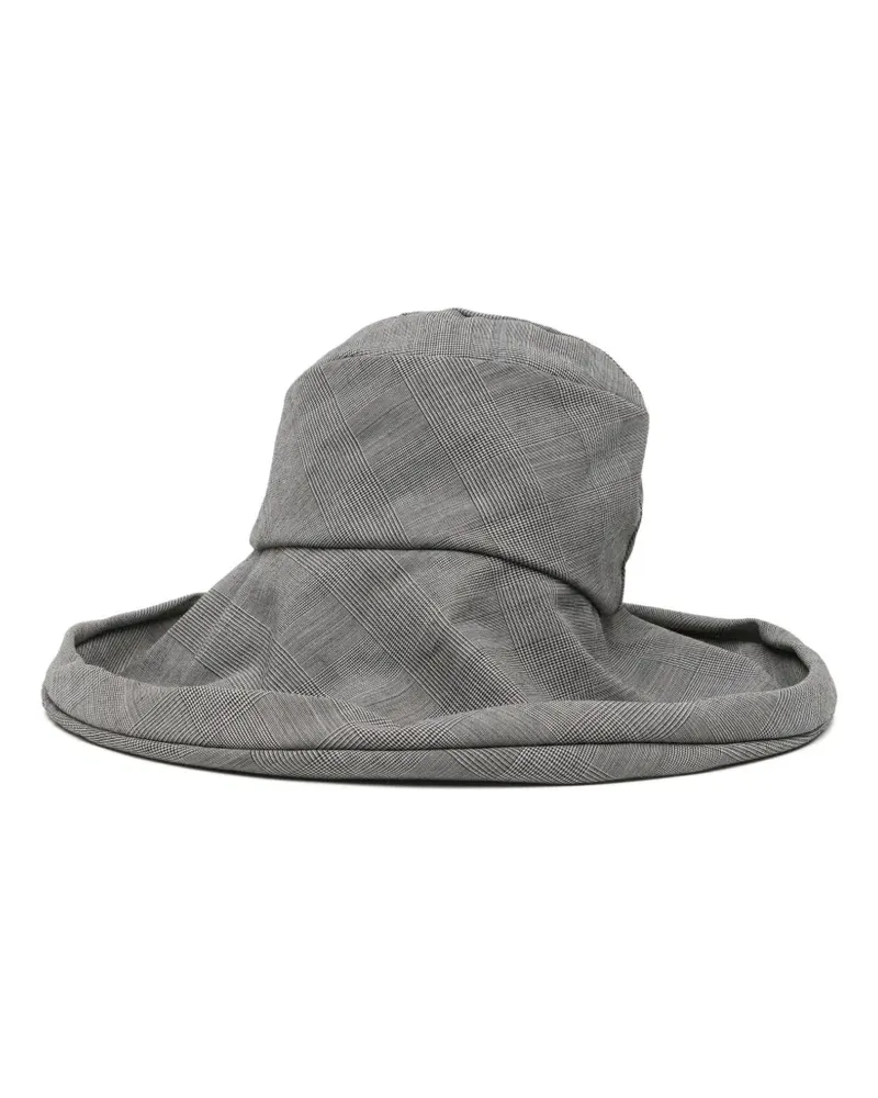 Junya Watanabe Karierter Fedora - Grau Grau