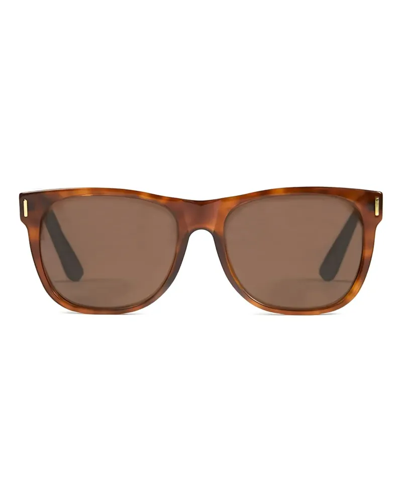 RETROSUPERFUTURE Sonnenbrille mit eckigem Gestell - Braun Braun