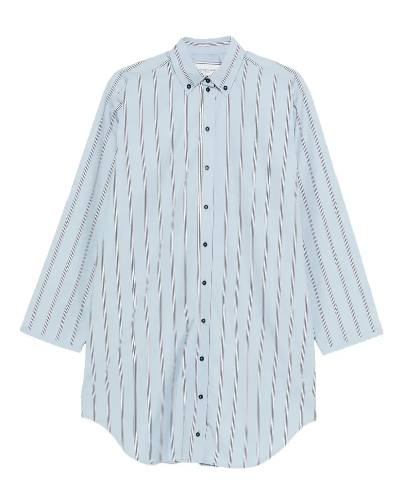 Brandon Maxwell striped shirt - Blau Blau