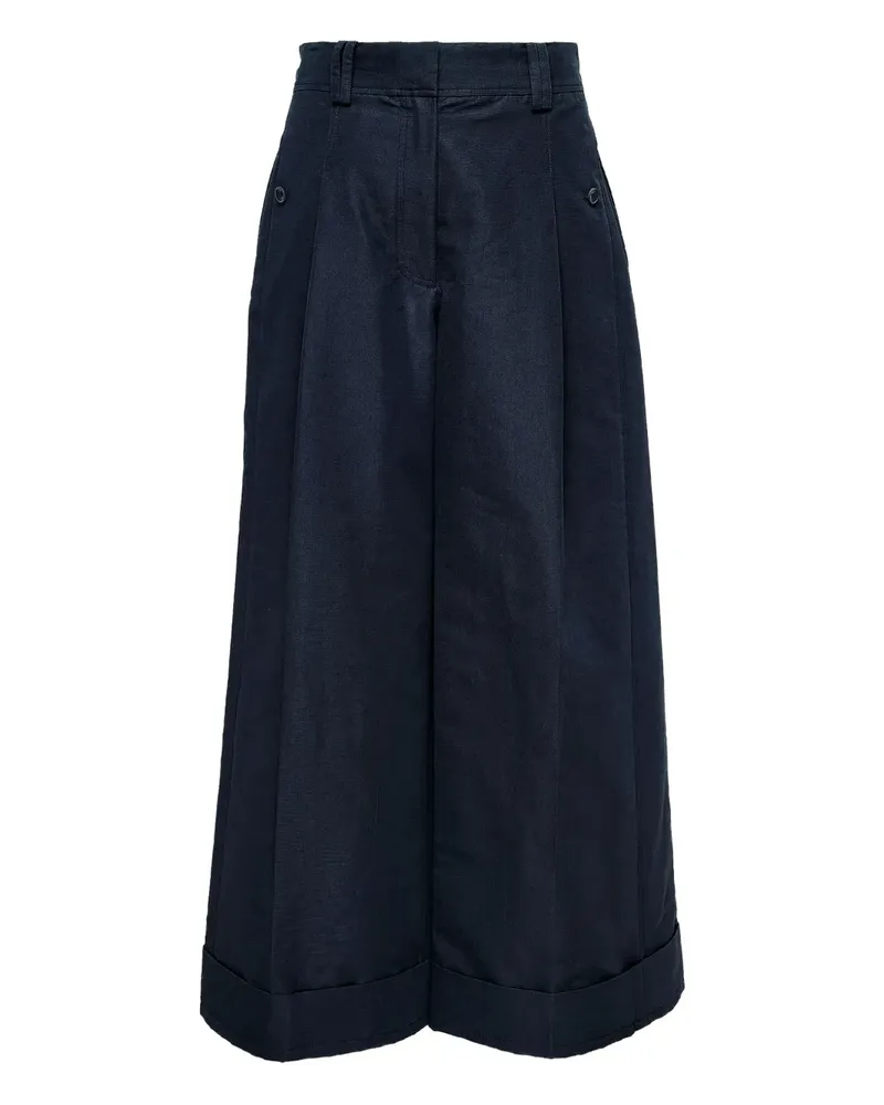 3.1 phillip lim Wide-Leg-Hose mit Bundfalten - Blau Blau