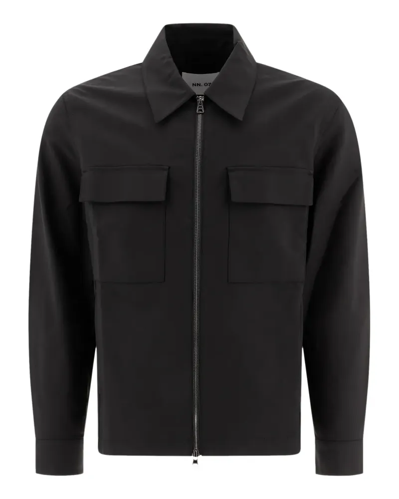NN 07 Jacke mit zwei Taschen - Schwarz Schwarz