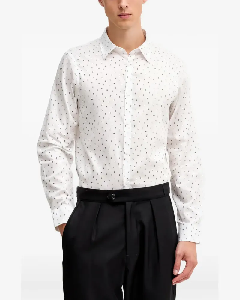 Armani Exchange Langärmeliges Hemd - Weiß Weiß