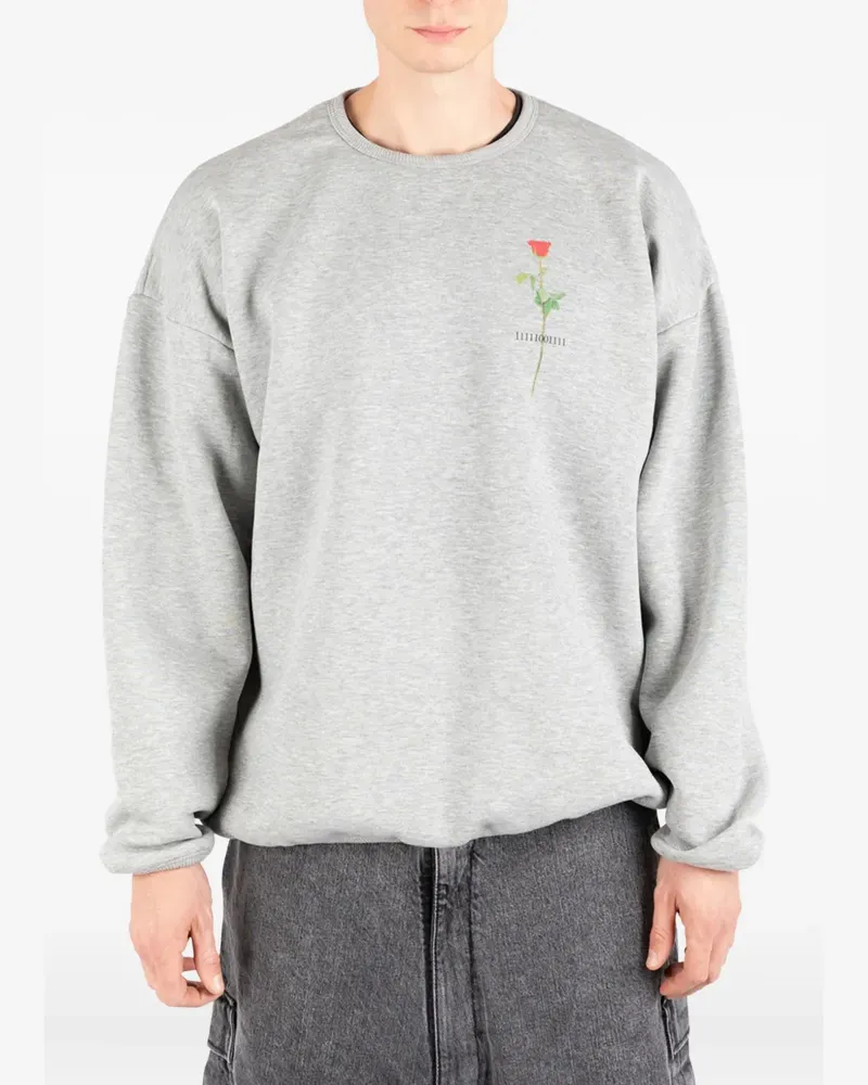 Société Anonyme Sweatshirt mit Rosen-Grafik - Grau Grau