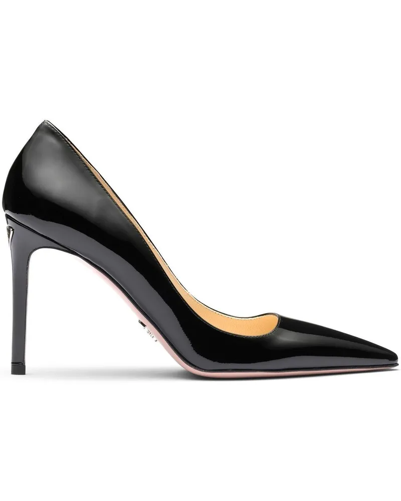 Prada Pumps aus Lackleder Schwarz