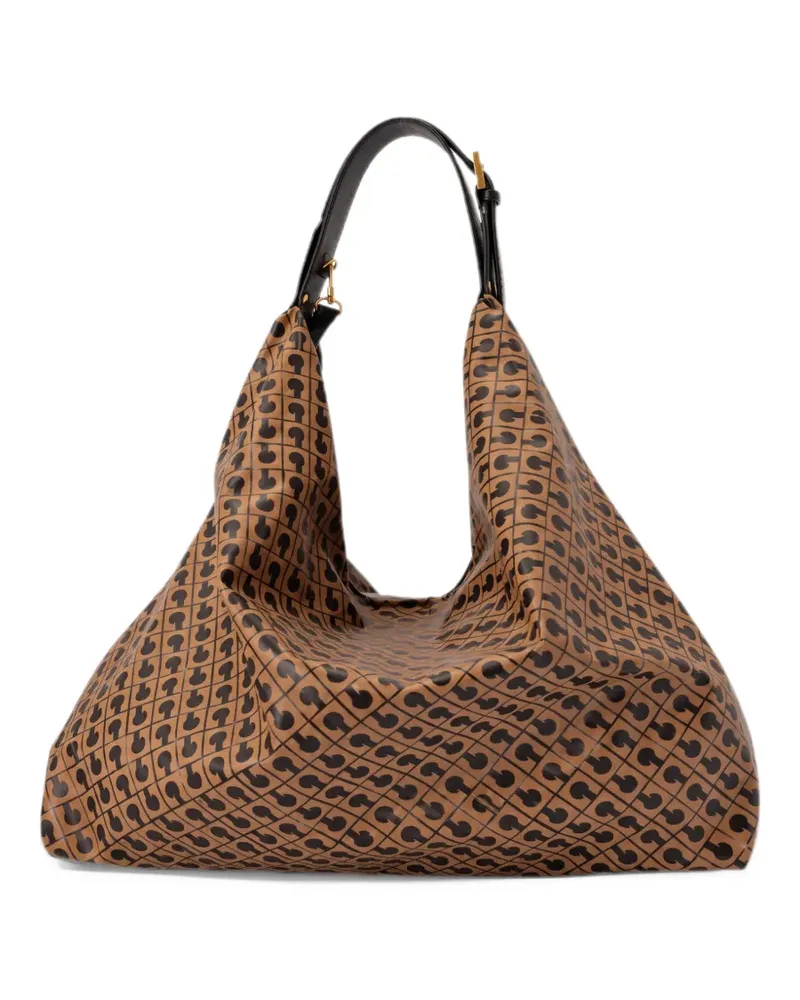Gherardini Amazonia Schultertasche mit Monogramm - Braun Braun