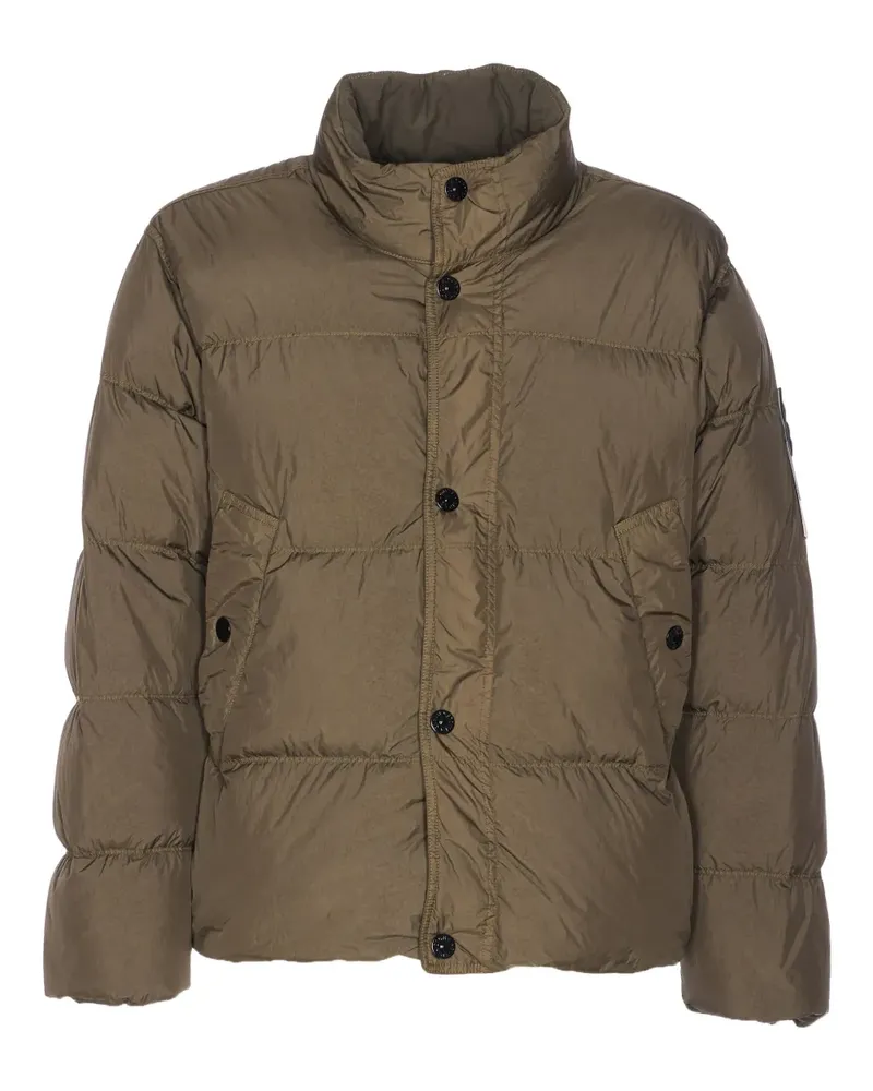 Stone Island wind-resistant padded bomber jacket - Grün Grün
