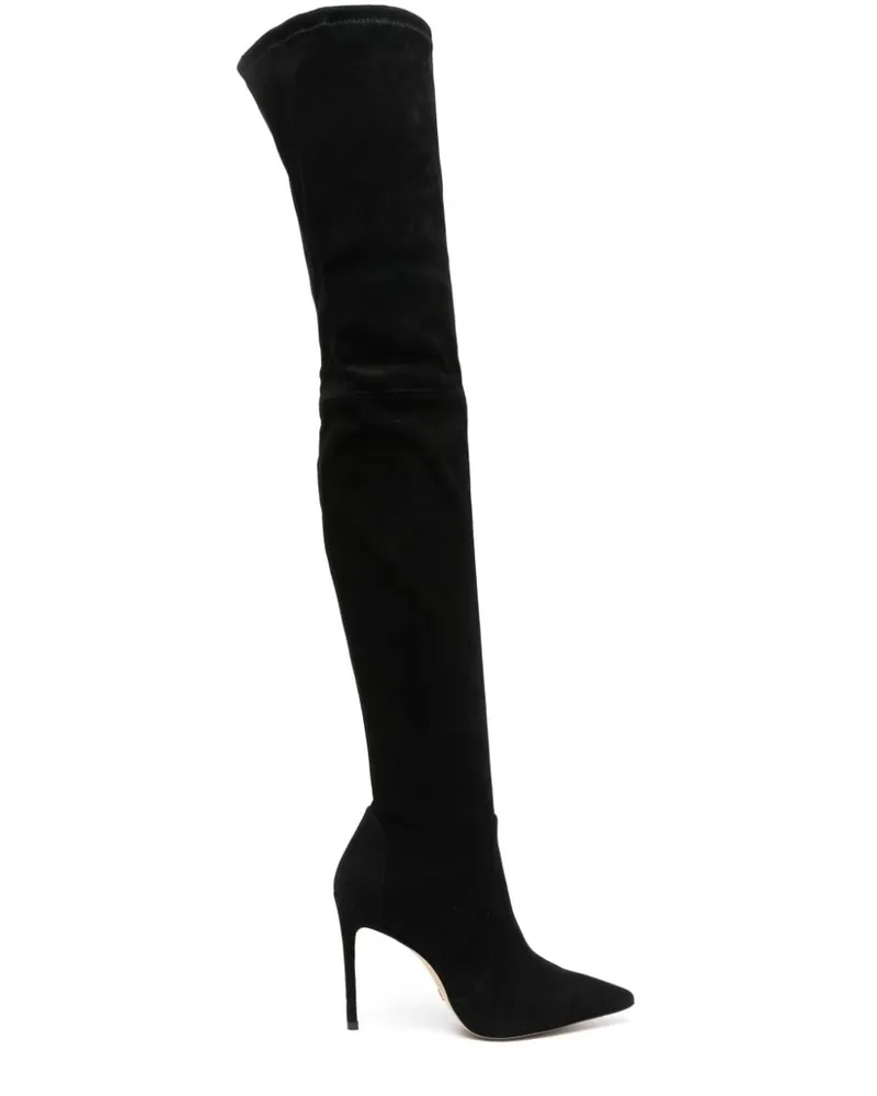 Stuart Weitzman Overknee-Stiefel 100mm Schwarz