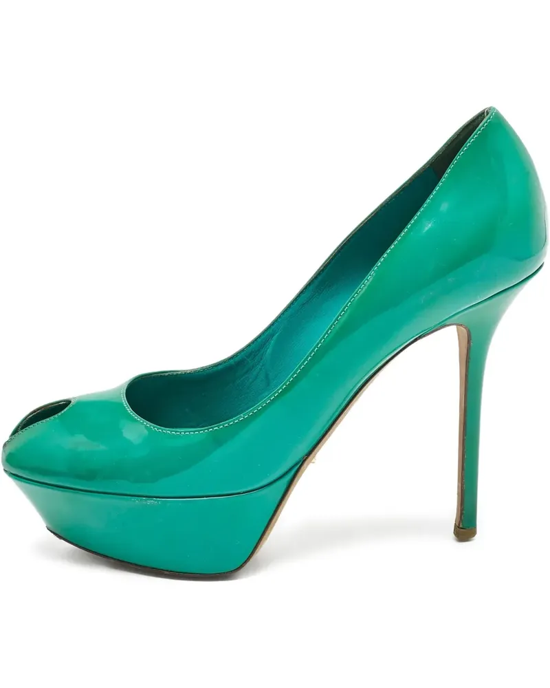 Sergio Rossi Pre-owned Peeptoe-Pumps - Grün Grün