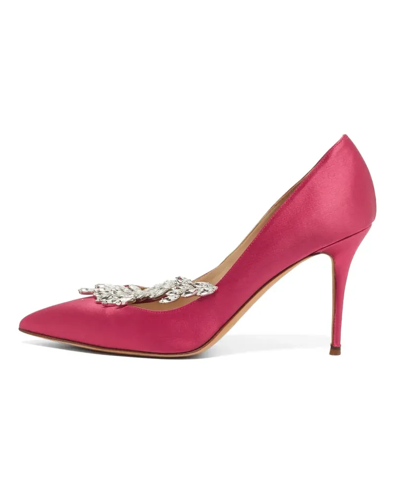 Manolo Blahnik Nadira Pumps mit Kristallen - Rosa Rosa