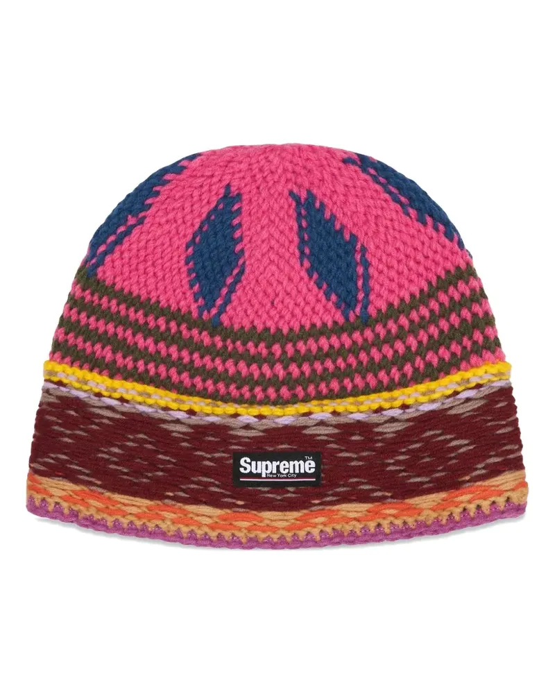 Supreme Being logo-patch beanies hat - Rosa Rosa