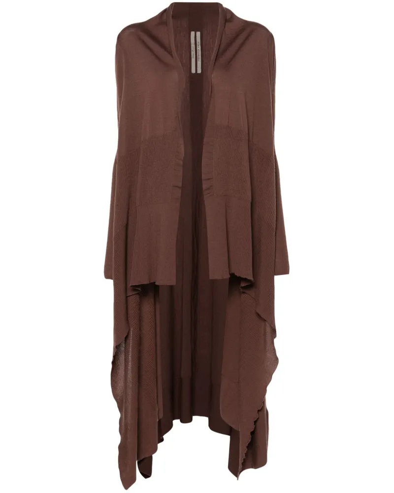Rick Owens Offener Cardigan - Braun Braun