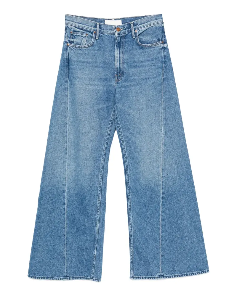 Mother Wide-Leg-Jeans mit Nahtdetail - Blau Blau