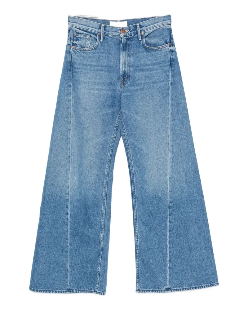 Mother seam-detail wide-leg jeans - Blau Blau