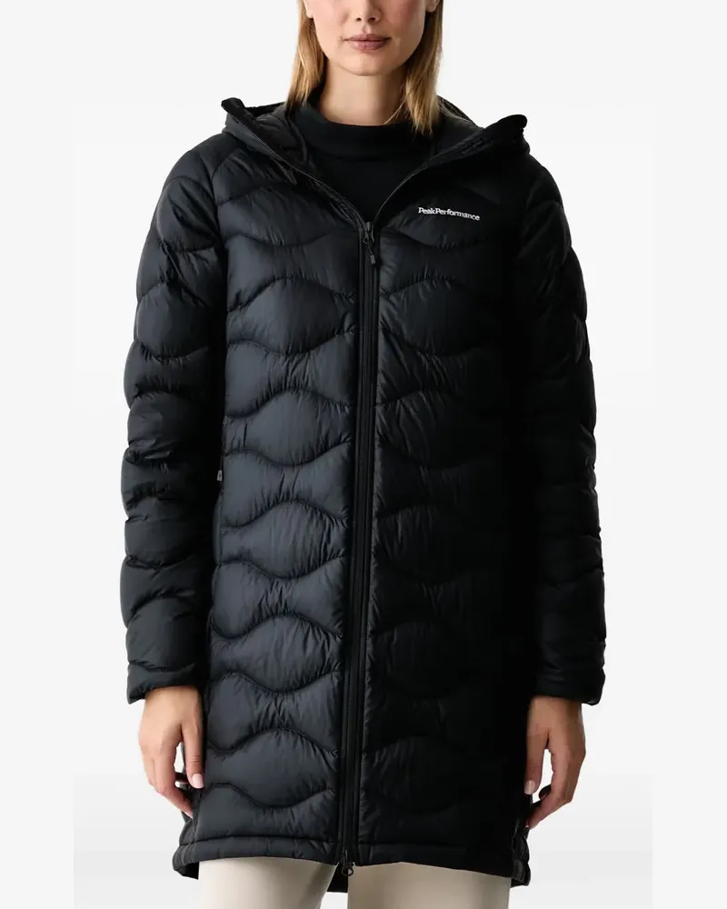 Peak Performance Gesteppte Helium Kapuzenjacke - Schwarz Schwarz