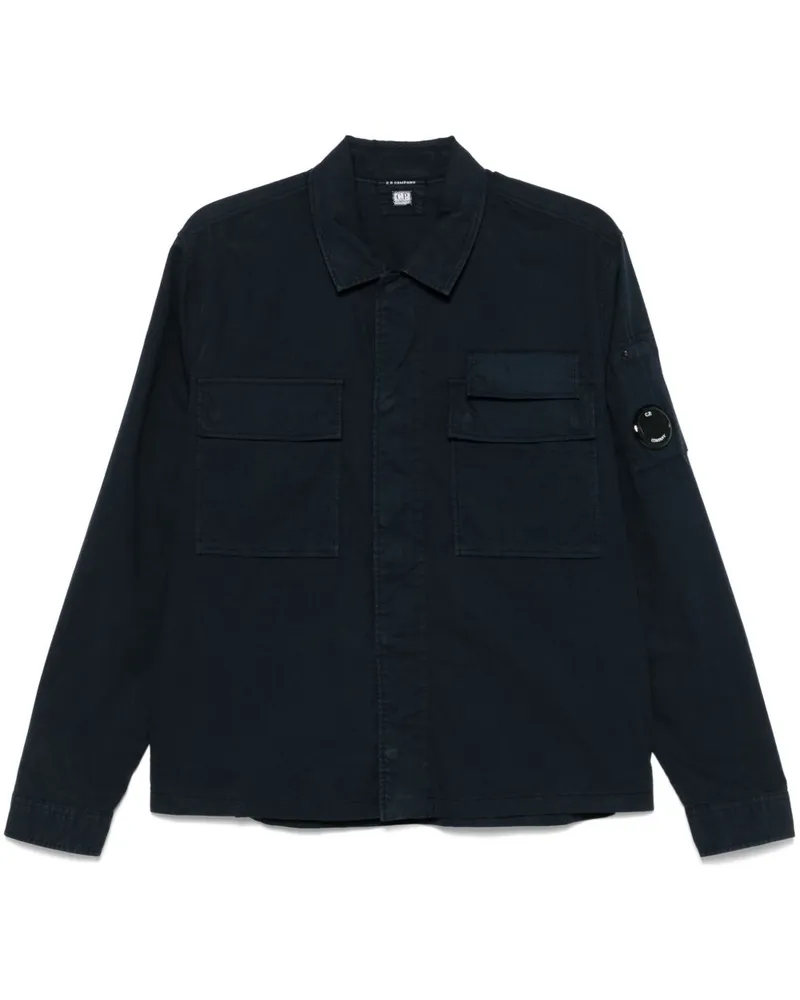 C.P. Company Hemd mit Linsen-Detail - Blau Blau