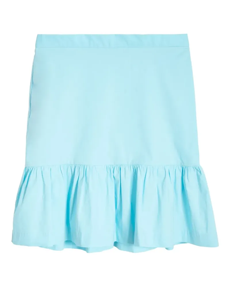 ISOLDA Gerüschter Arábia Minirock - Blau Blau