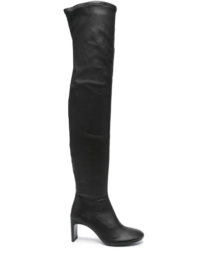 Patrizia Pepe Overknee-Stiefel aus Nappaleder 75mm - Schwarz Schwarz