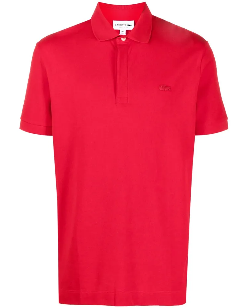 Lacoste Poloshirt mit Logo-Patch - Rot Rot