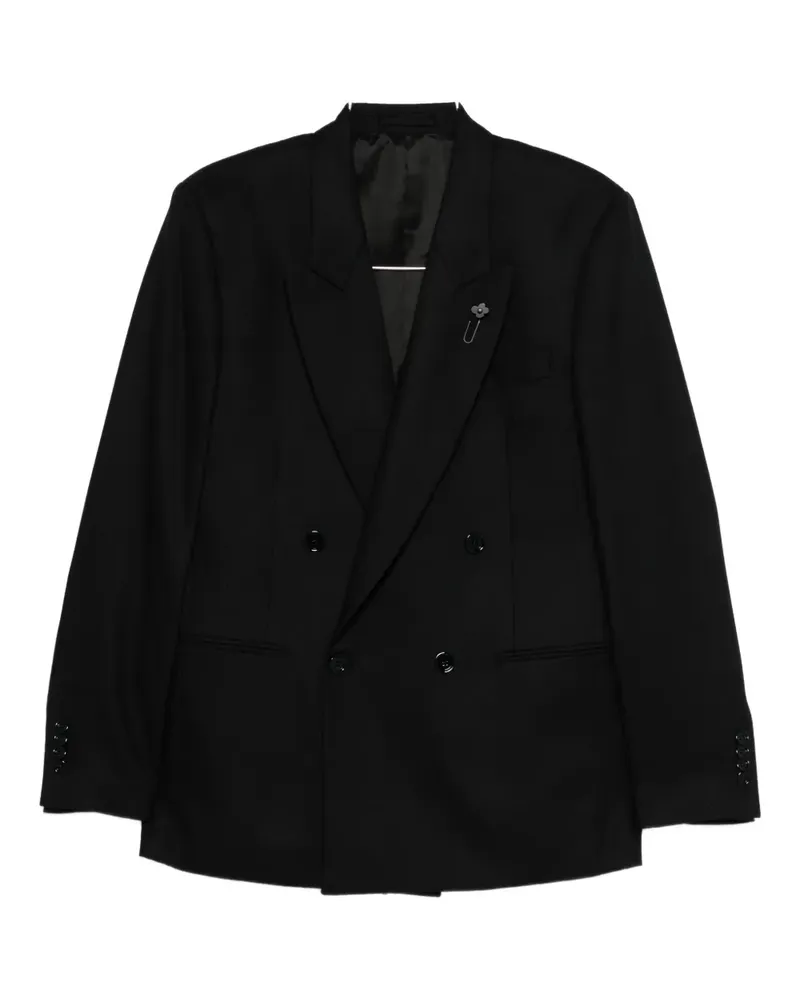 LARDINI double-breasted blazer - Schwarz Schwarz
