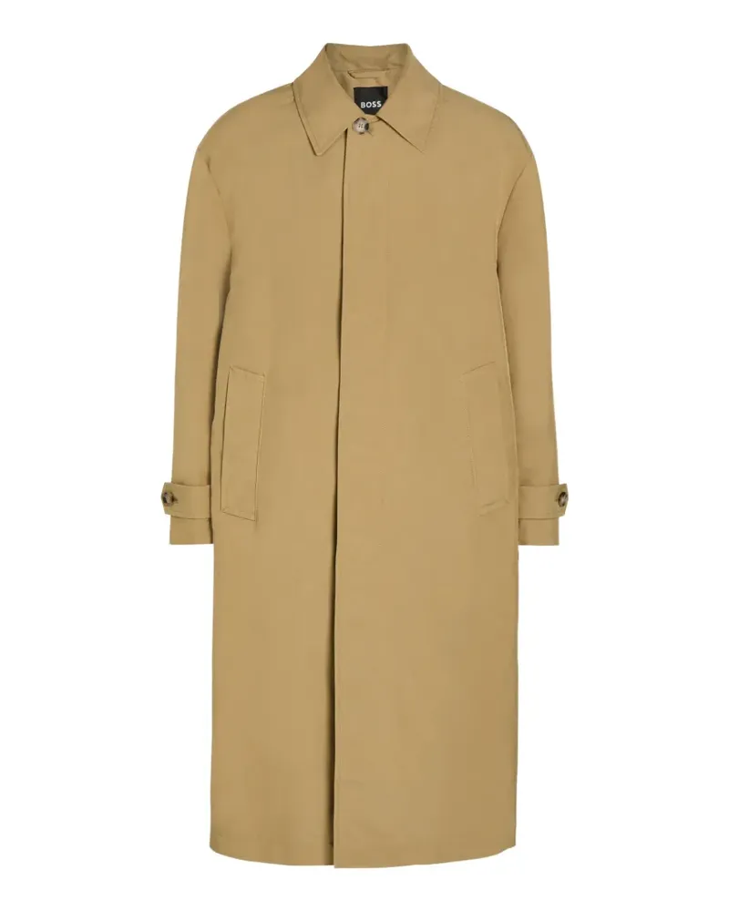 HUGO BOSS water-repwllent buttoned coat - Nude Nude