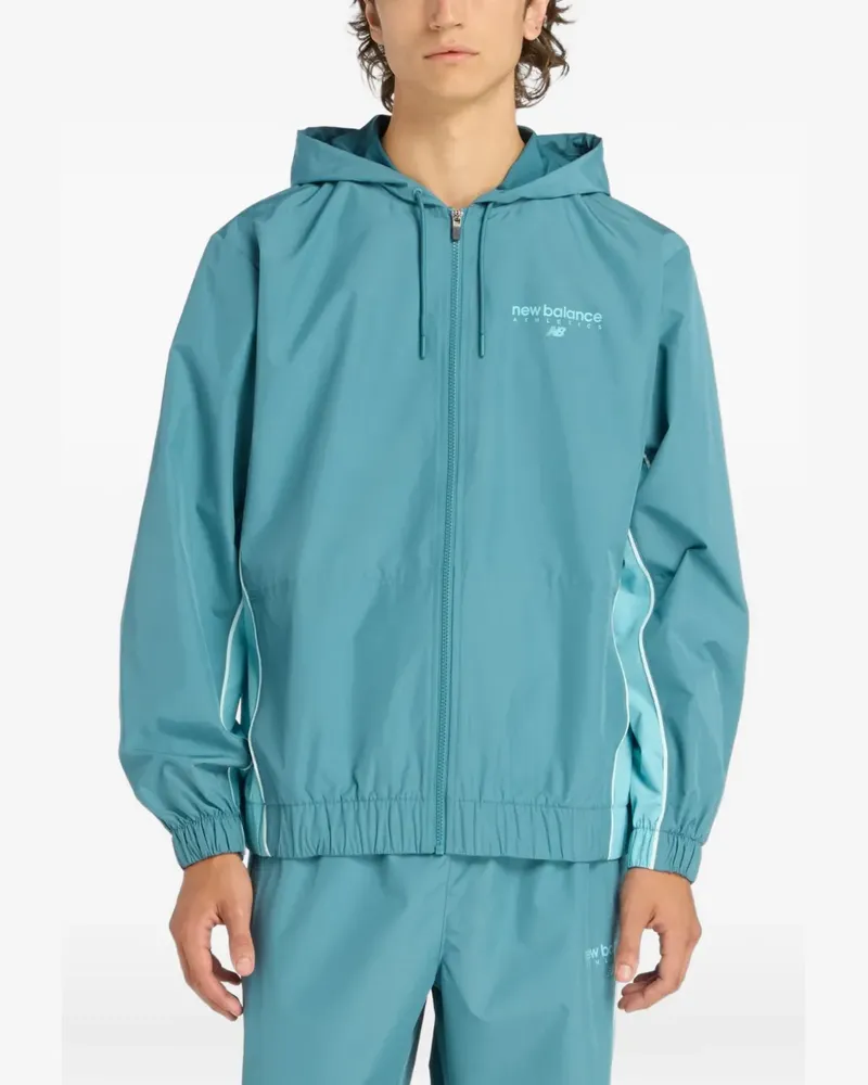 New Balance Trackside piping-detail jacket - Blau Blau