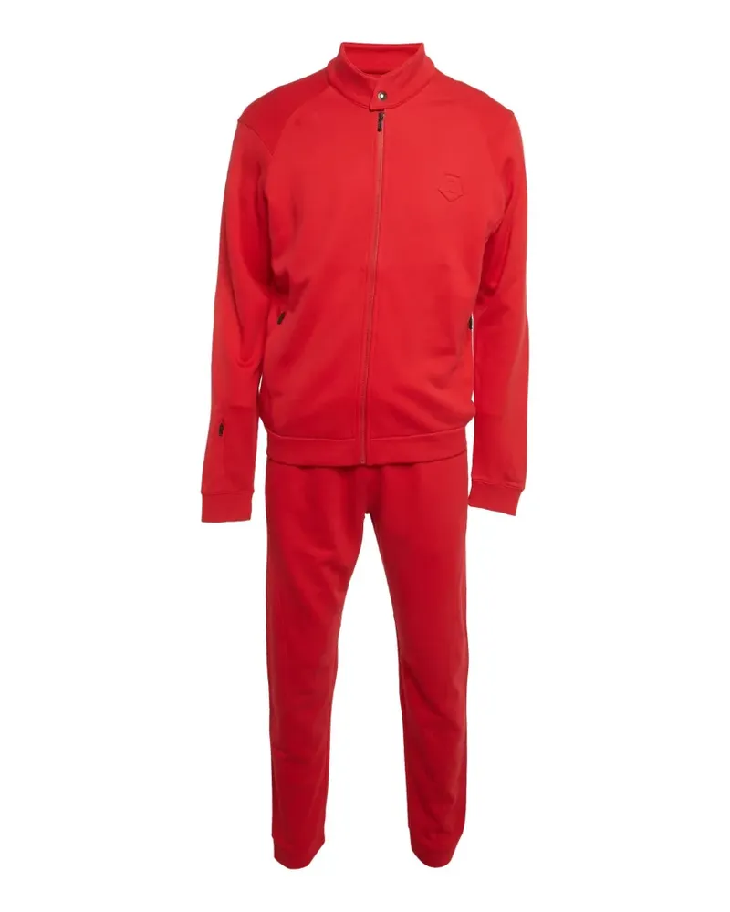 Ermenegildo Zegna Jogginganzug mit Logo-Prägung - Rot Rot