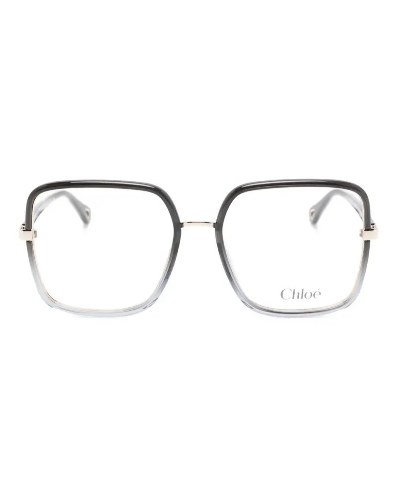 Chloé Brille mit eckigem Gestell - Schwarz Schwarz