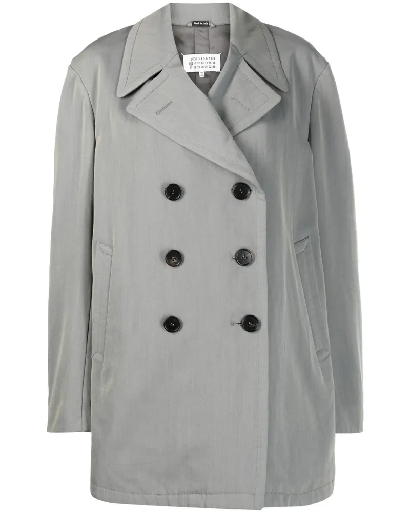 Maison Margiela Doppelreihiger Blazer - Grau Grau