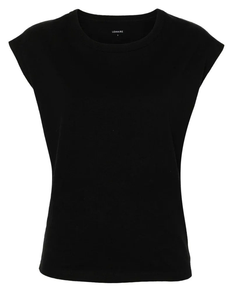 Christophe Lemaire T-Shirt aus Jersey Schwarz