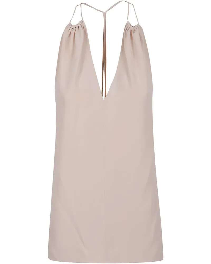 Victoria Beckham Oberteil aus Seide - Nude Nude