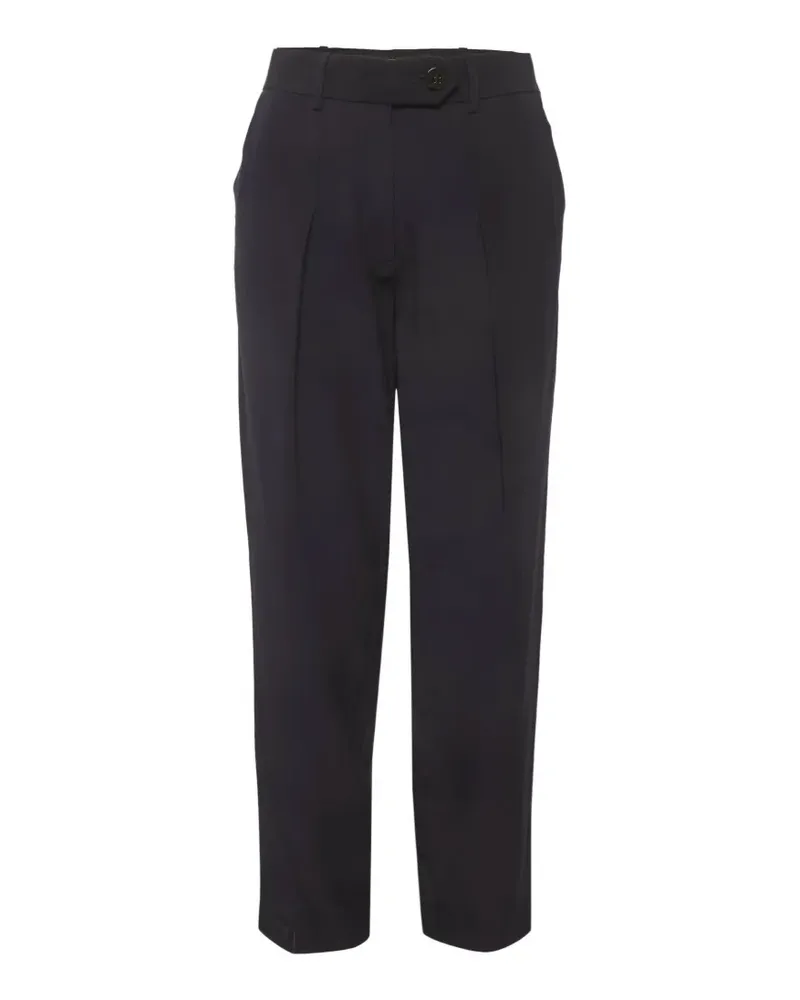 Victoria Beckham crystal-embellished straight-leg trousers - Blau Blau