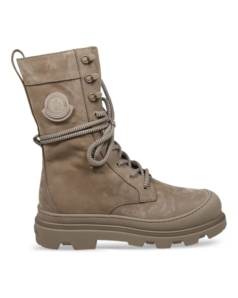 Moncler Vera Schnürstiefel mit Logo-Patch - Grün Grün