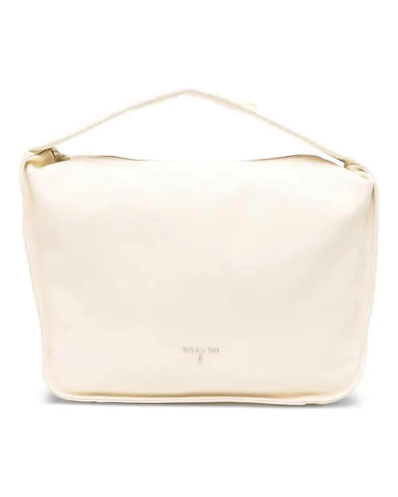 Patrizia Pepe large leather shoulder bag - Nude Nude