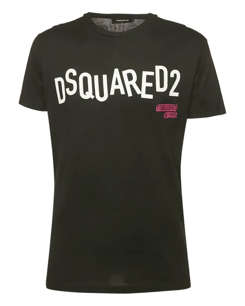 Dsquared2 T-Shirt mit Logo-Print - Schwarz Schwarz