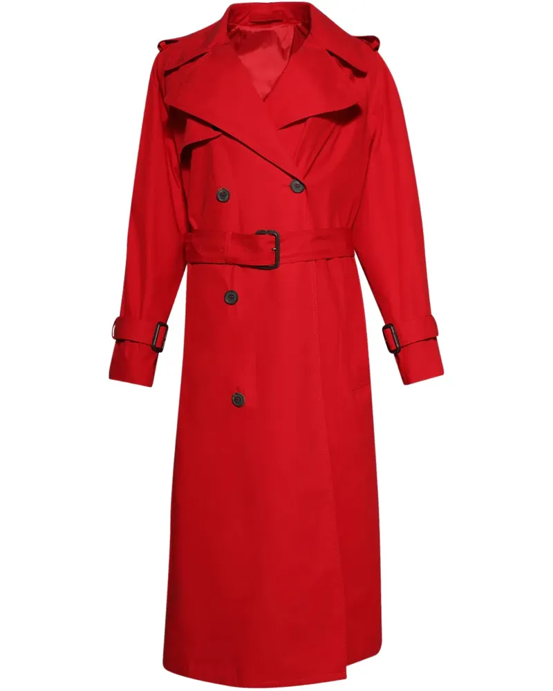 WARDROBE.NYC Trenchcoat aus Baumwolle - Rot Rot