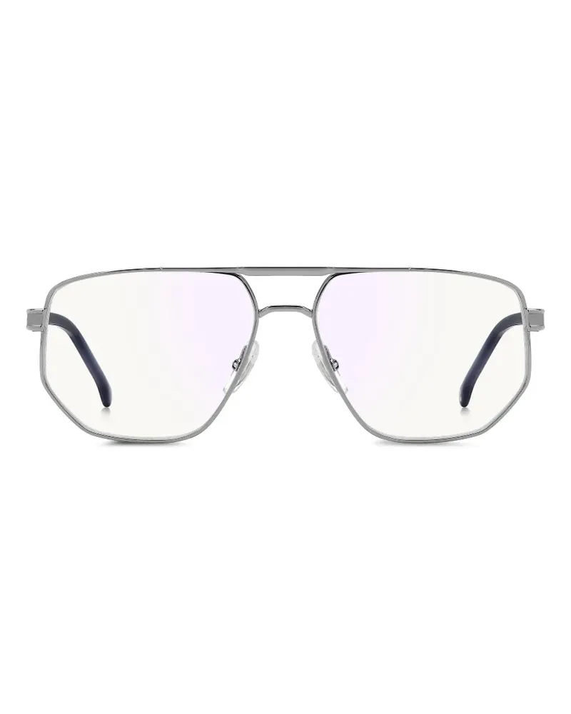 Carrera A1141 geometric-frame double-bridge glasses - Silber Silber