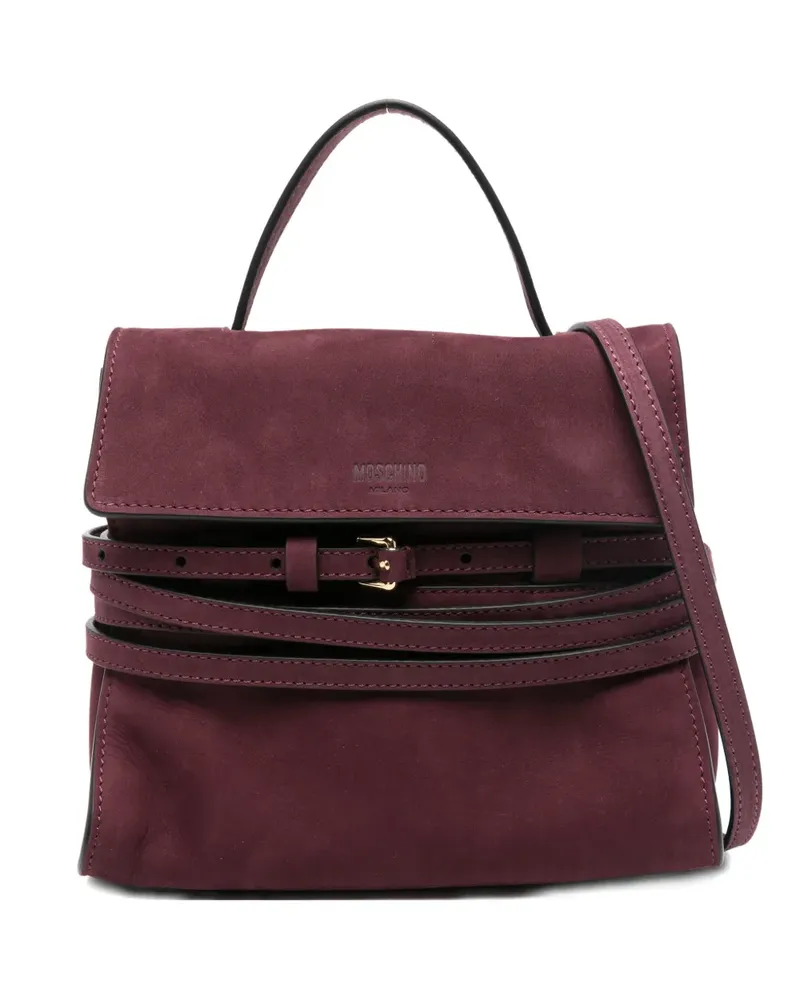 Moschino Handtasche mit Schnallendetail - Rot Rot