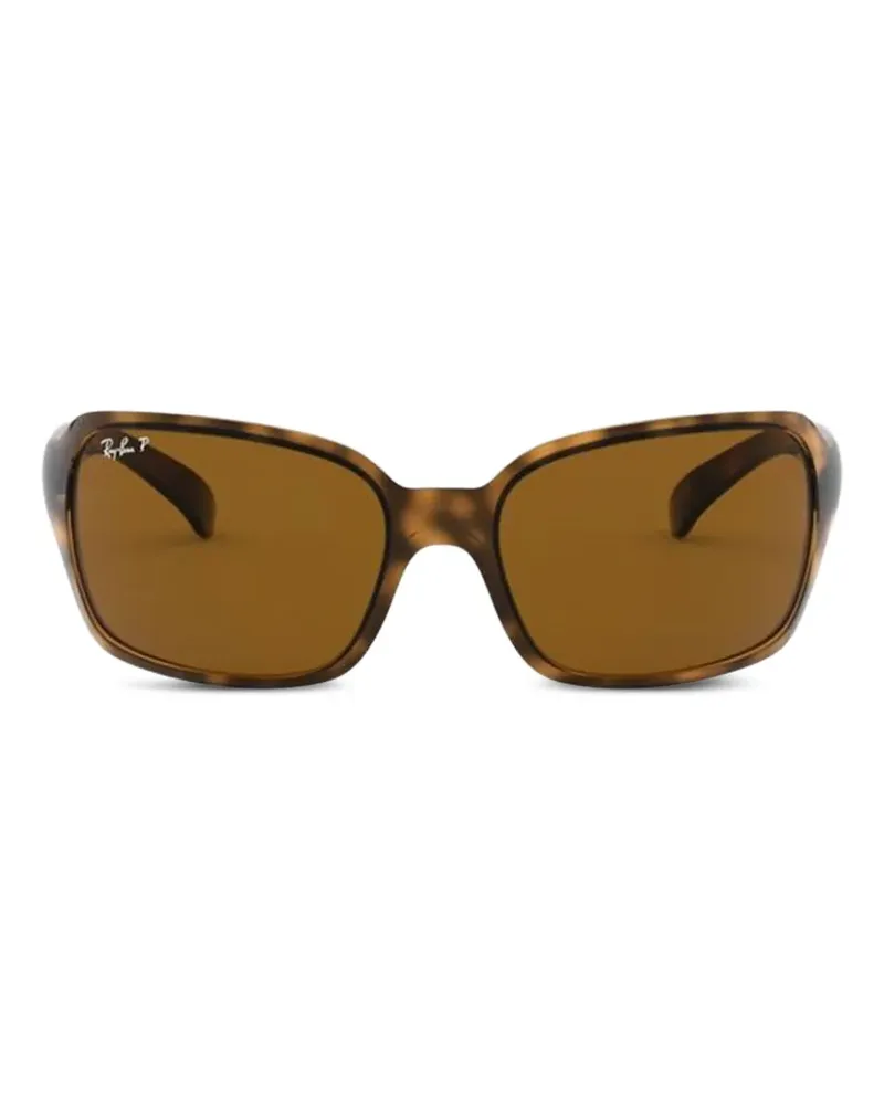 Ray Ban Eckige Sonnenbrille - Braun Braun