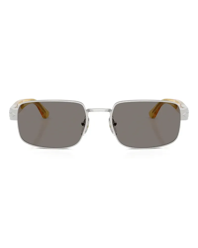 Persol Eckige Sonnenbrille - Silber Silber