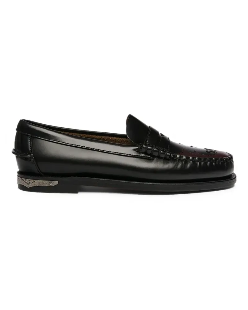 Sebago Classic Dan Loafer mit Einsätzen im Western-Stil - Schwarz Schwarz