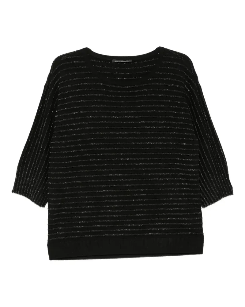 Betty Barclay metallic-stripe sweater - Schwarz Schwarz