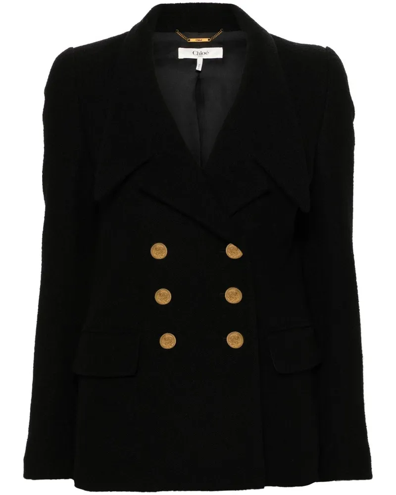 Chloé Doppelreihiger Blazer - Schwarz Schwarz