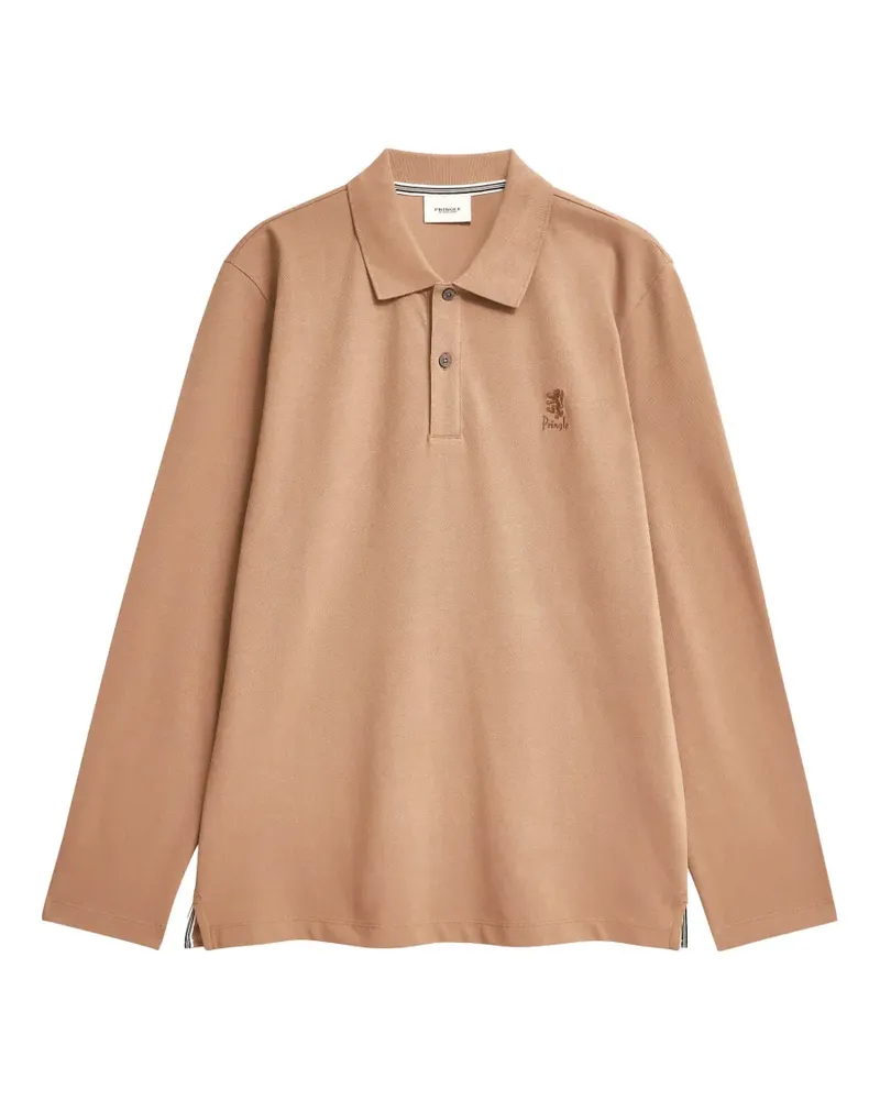 Pringle of Scotland Langärmeliges Poloshirt - Braun Braun